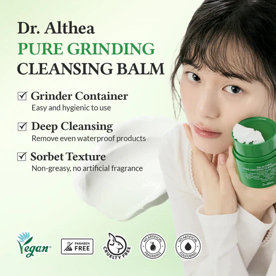 Dr.Althea Cleanser and Hydration Set | 345 Relief Cream & Pure Grinding Cleansing Balm