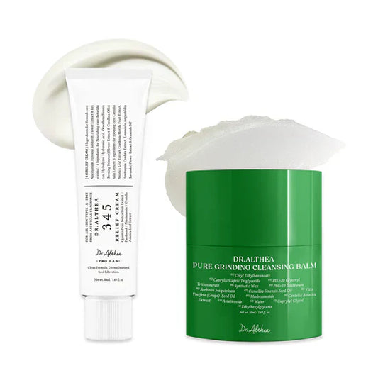 Dr.Althea Cleanser and Hydration Set | 345 Relief Cream & Pure Grinding Cleansing Balm